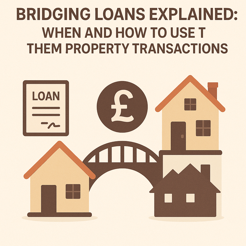 an image of bridging loan with bridge and house
